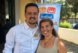 Miguel Gameiro e Daniela Azevedo no restaurante Realmente
