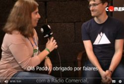 Paddy Cosgrave em entrevista à Rádio Comercial