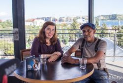 Daniela Azevedo e Tito Paris no Rio Maravilha, em Lisboa, em Junho de 2017