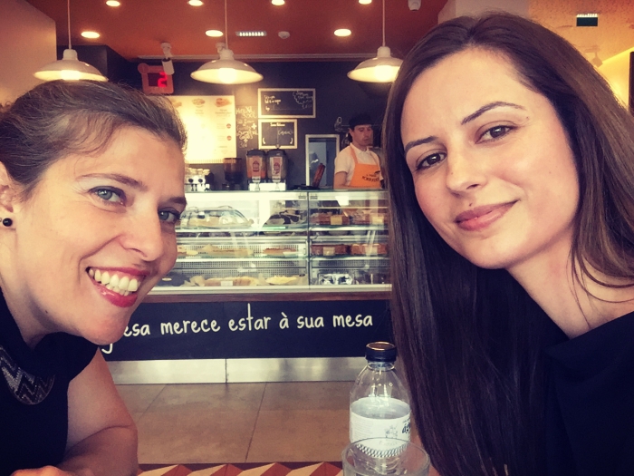 Daniela Azevedo e Rita Andrade antes do lançamento do EP de 2018