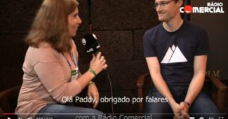 Paddy Cosgrave em entrevista à Rádio Comercial
